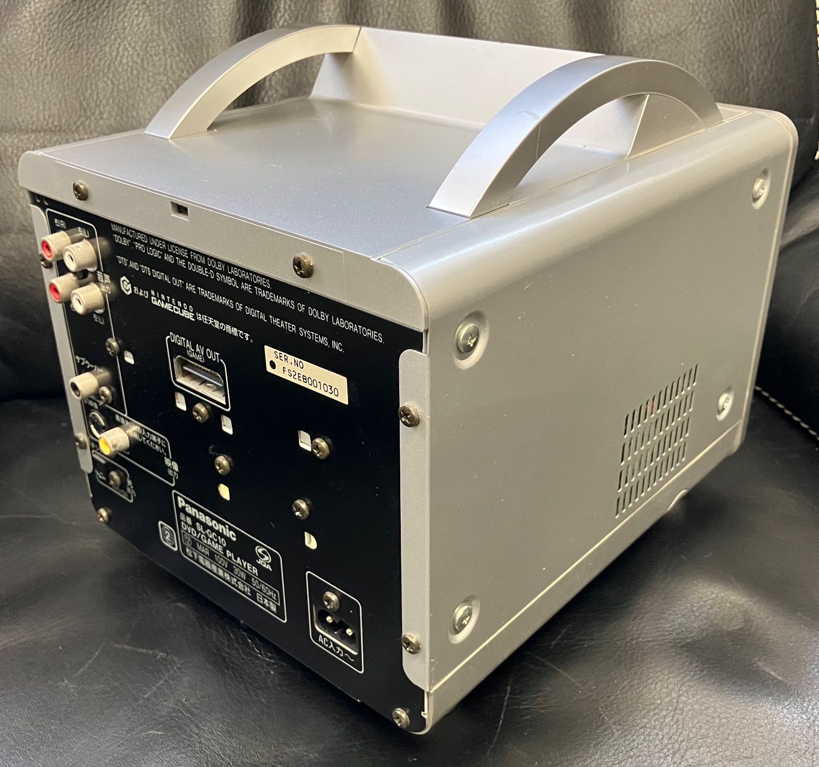  T 249 Panasonic SL-G C 10 DVD GAME PLAYER パナソニック ゲームキューブ 本体 ゲームキューブ