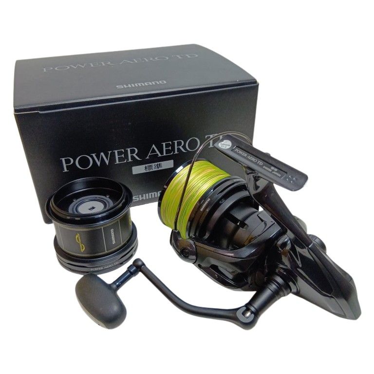 SHIMANO シマノ 046086 釣り用品 リール スピニングリール 23パワーエアロTD 標準 キズ有 程度B 同型替えスプール