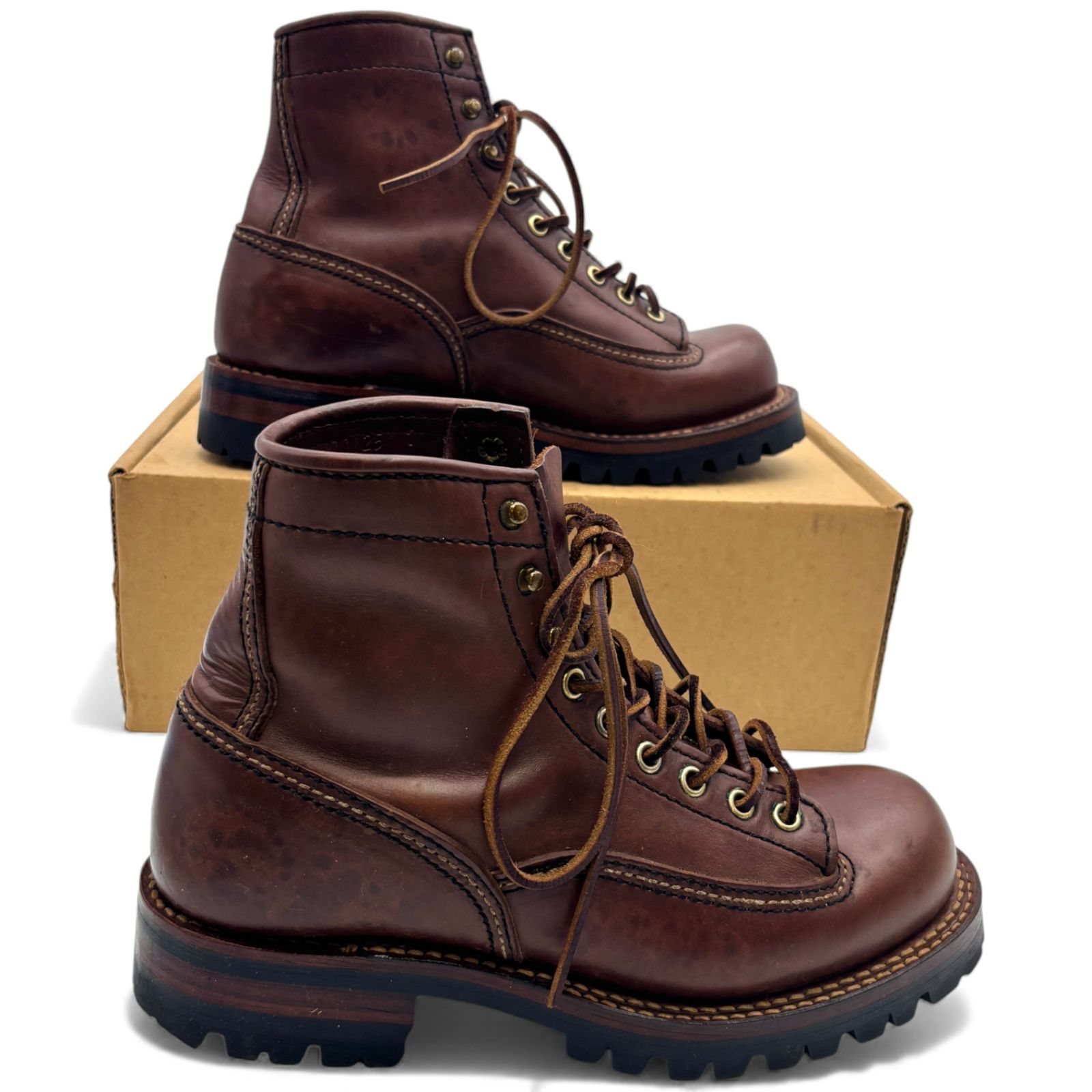 ロンウルフ ロガーブーツ サイズ7 LW00125 LONE WOLF BOOTS LOGGER 茶