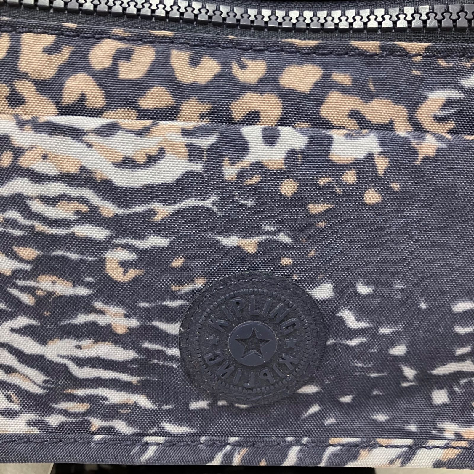 7441 KIPLING キプリング ショルダーバッグ ネイビー カモフラ