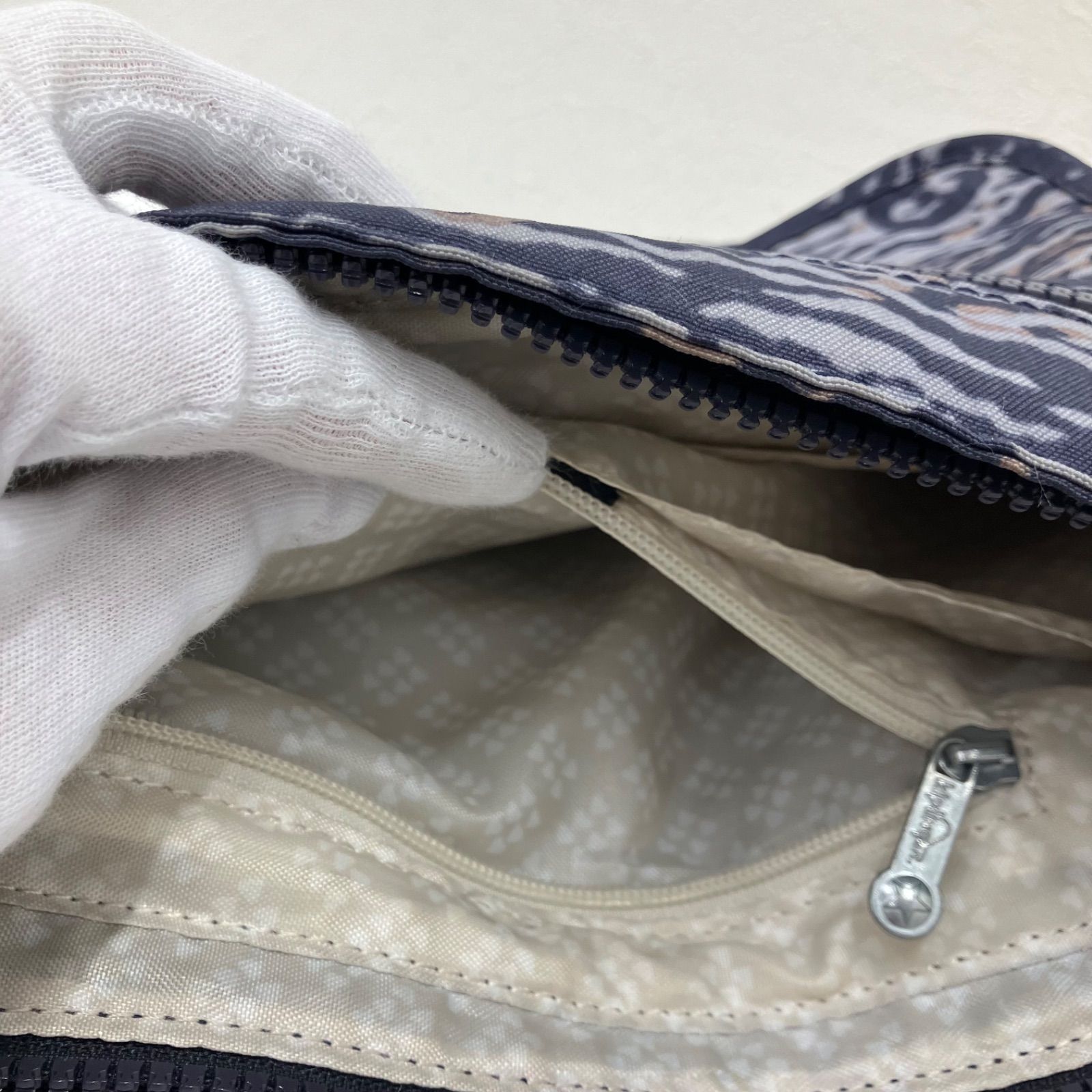 7441 KIPLING キプリング ショルダーバッグ ネイビー カモフラ 