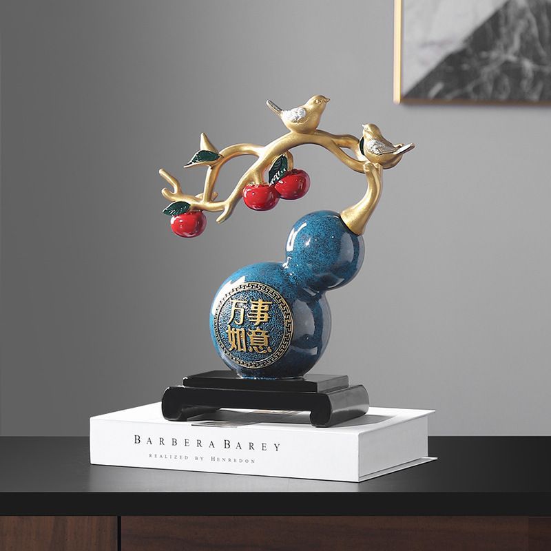  オブジェ 置物 インテリア リビング ダイニング 玄関 寝室 装飾 オーナメント 樹脂 プレゼント ギフト オシャレ 風水置物 瓢箪 置物 店舗装飾 グッズ ひょうたん 鎮宅 招財 厄除け 開運 正月 財運 金運 招福 アート装飾 開業祝い 新築祝い 2 ミニチュアコレクション 置物 インテリア小物