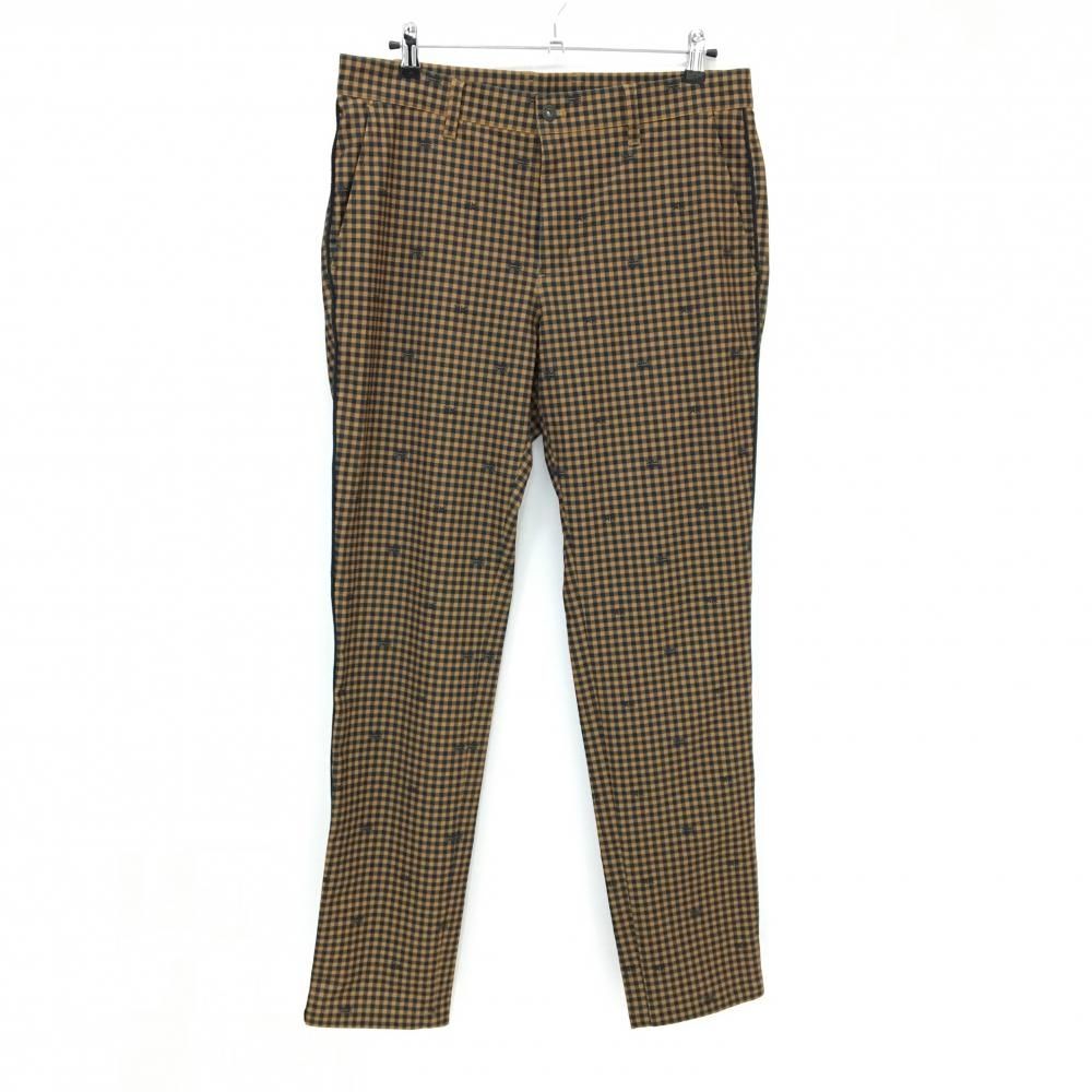 超美品】アドミラル パンツ ブラウン×黒 チェック 総柄 メンズ LL