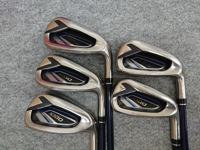 中古】 2022 XXIO12 ゼクシオ12 ネイビー #6-PW 5本セット 純正