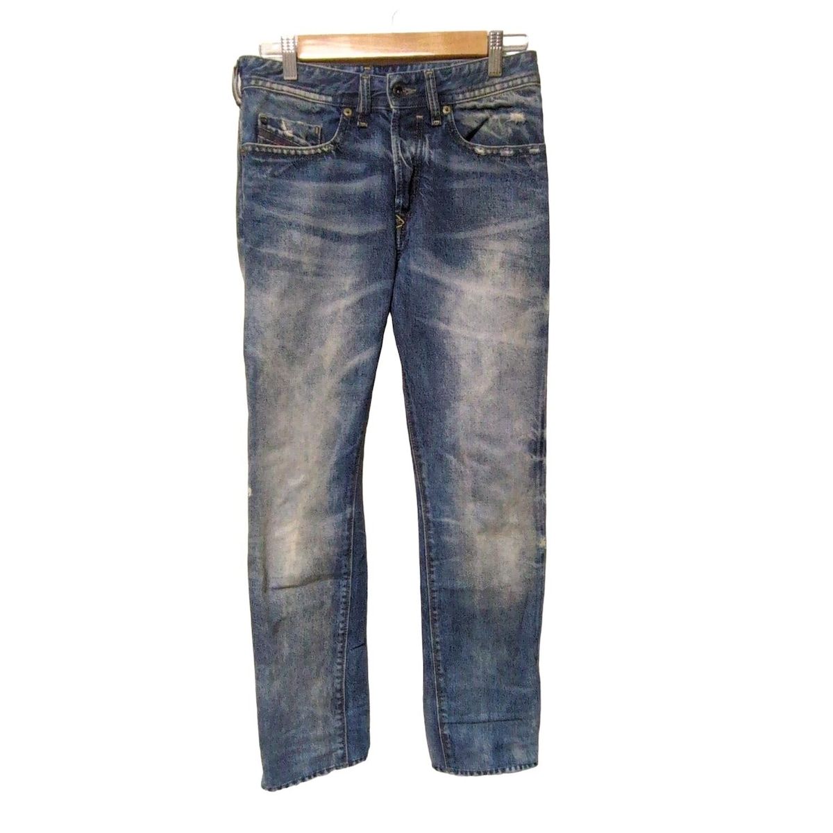 DIESEL ディーゼル ジーンズ サイズ26 S レディース BUSTER ブルー フルレングス ダメージ加工