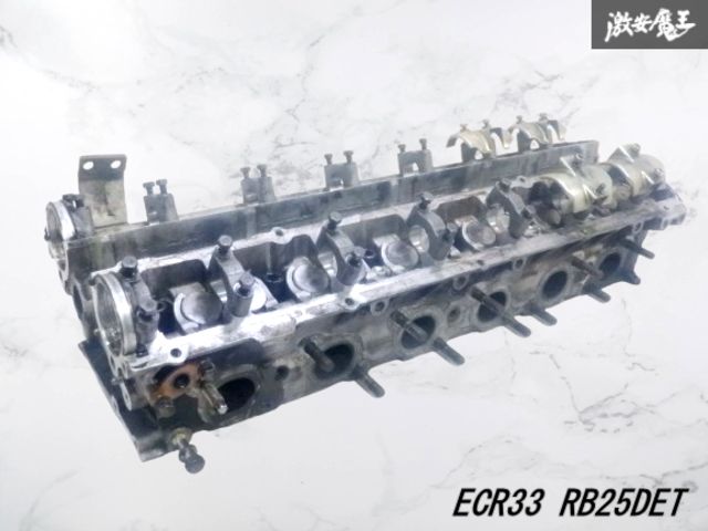 ストア 日産 ECR 33 R スカイライン RB 25 DET エンジン シリンダーヘッド 腰上 75 T GC 35 ローレル WGC ステージア 棚E 8