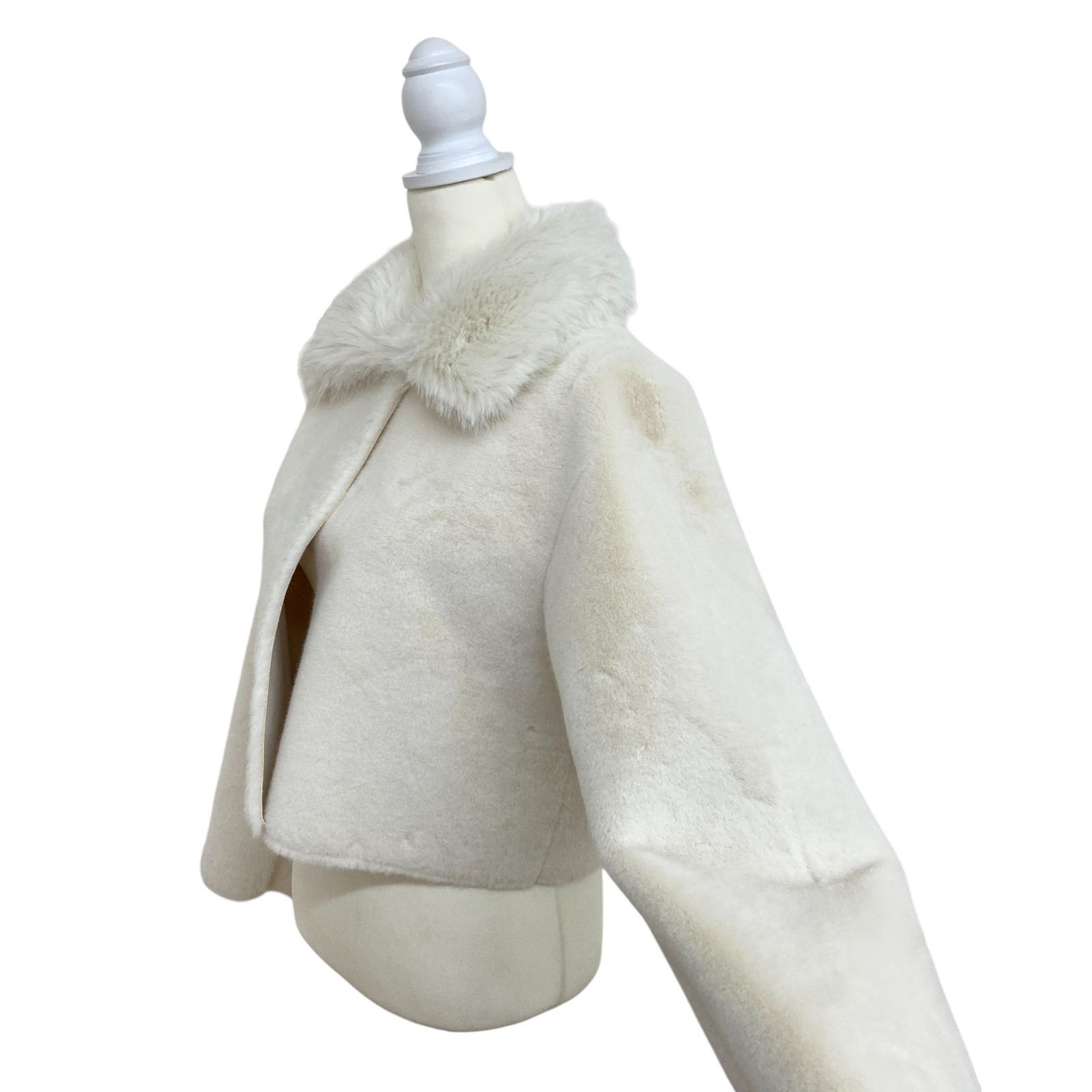 eimy istoire アイボリー ショップ 毛皮・ファーコート M EIMY ISTOIRE