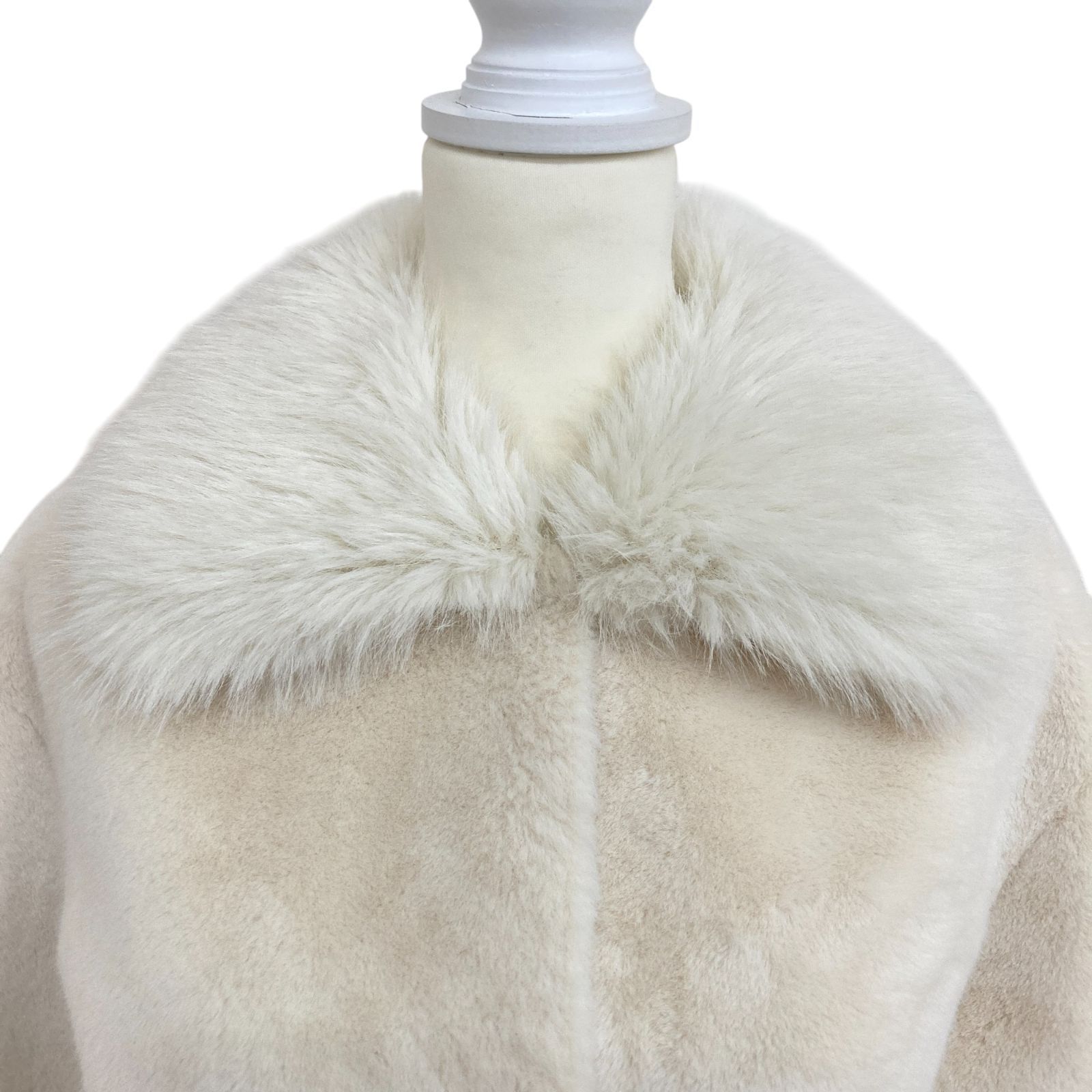 eimy istoire アイボリー ショップ 毛皮・ファーコート M EIMY ISTOIRE