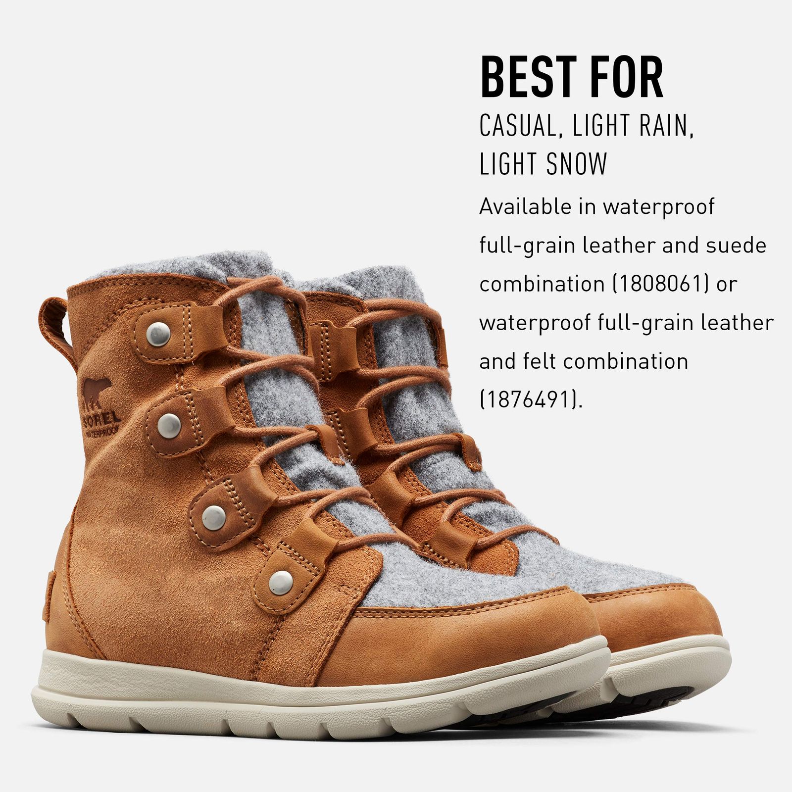 Sorel レディース エクスプローラージョアン 防水 保温 冬用ブーツ キャメルブラウン 6 M USサイズ