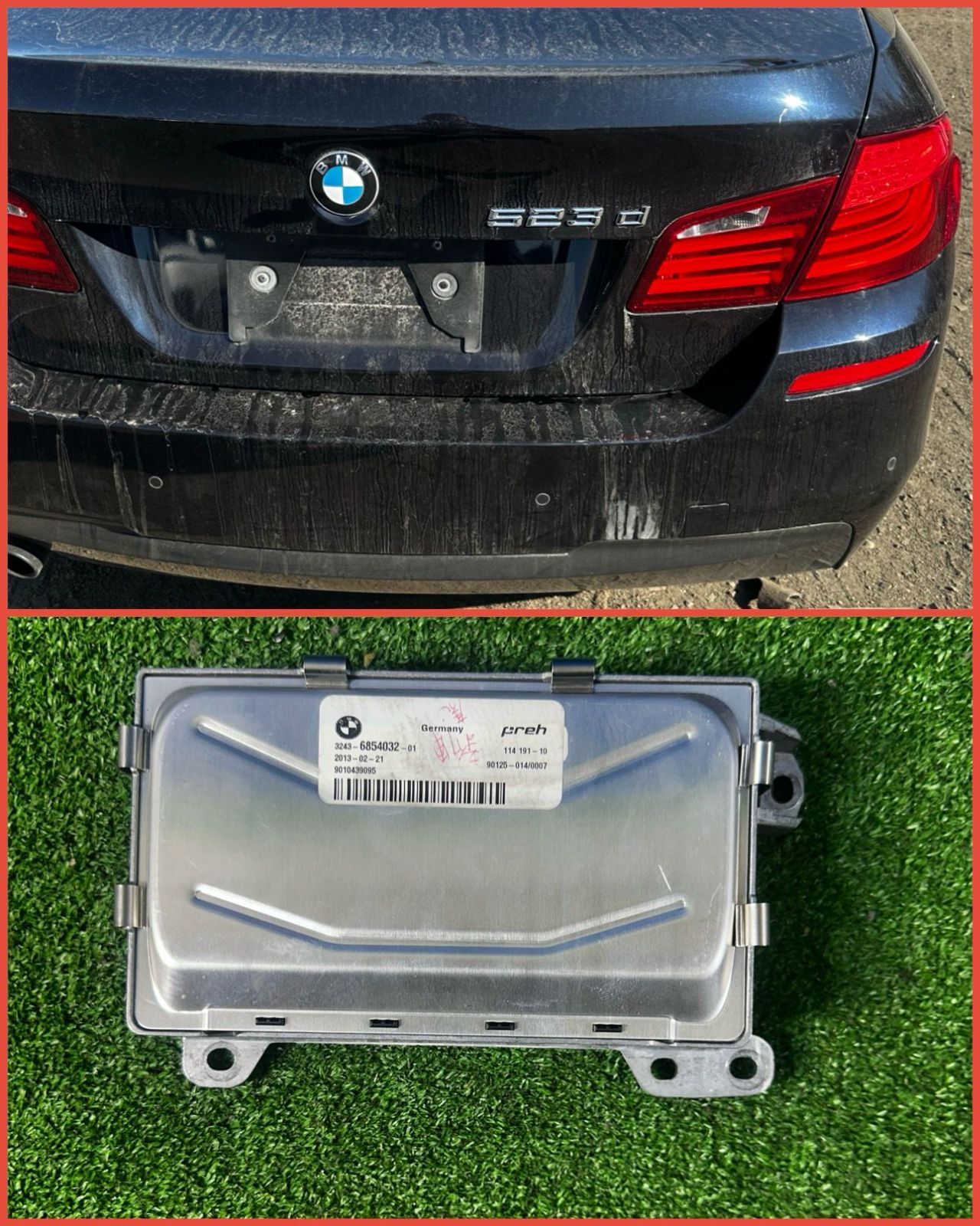 ZT-1441] 純正 BMW LDA-FW20 523D H25年 HSRコントロールユニットコンピューター 3243-6854032-01