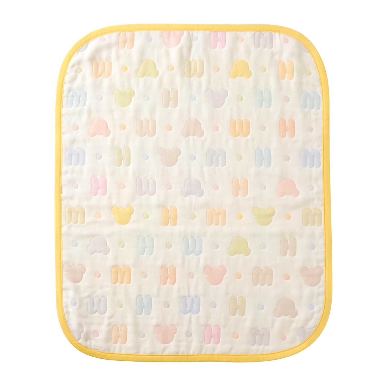 ミキハウス ガーゼケット お昼寝ケット ロゴ ひざかけ 6重織 ガーゼ 綿100％ 男の子 女の子 ベビー キッズ 赤ちゃん ベビー服 子供服 大人用 46-8404-147 S マルチ