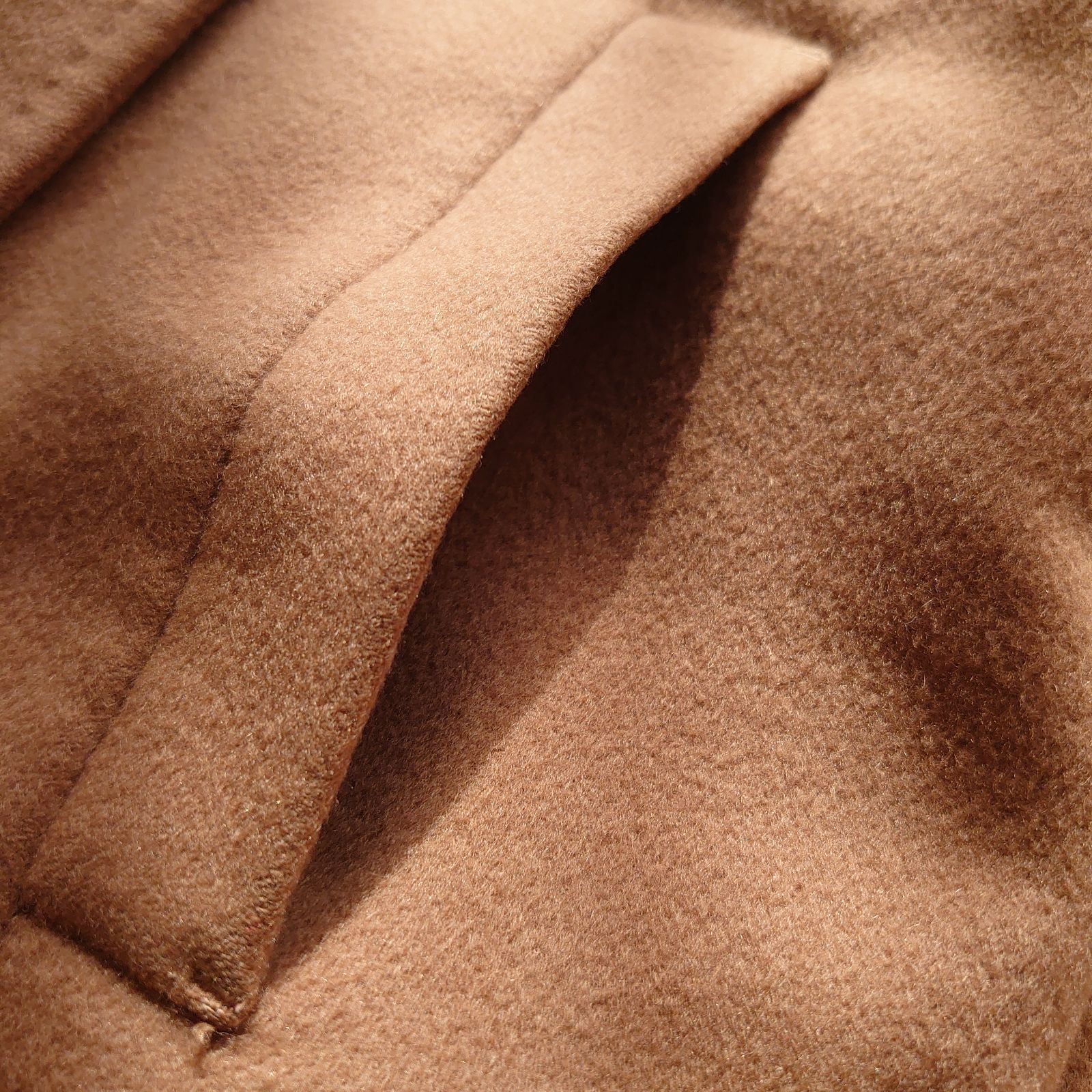 自由区 ロロピアーナ カシミヤ100％ ロングコート ダブルブレスト 茶