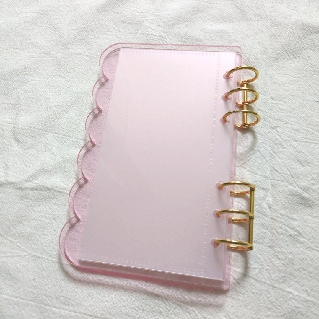 アクリルバインダー A6 savingバインダー貯金 ピンク リフィル 家計
