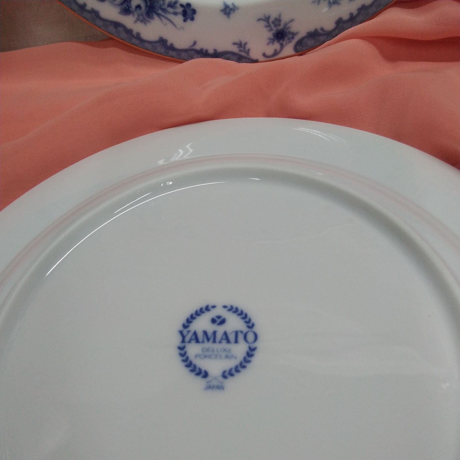 昭和レトロ 洋食器 YAMATO 陶磁器 陶器製ミート皿 平皿 約23cm 6枚