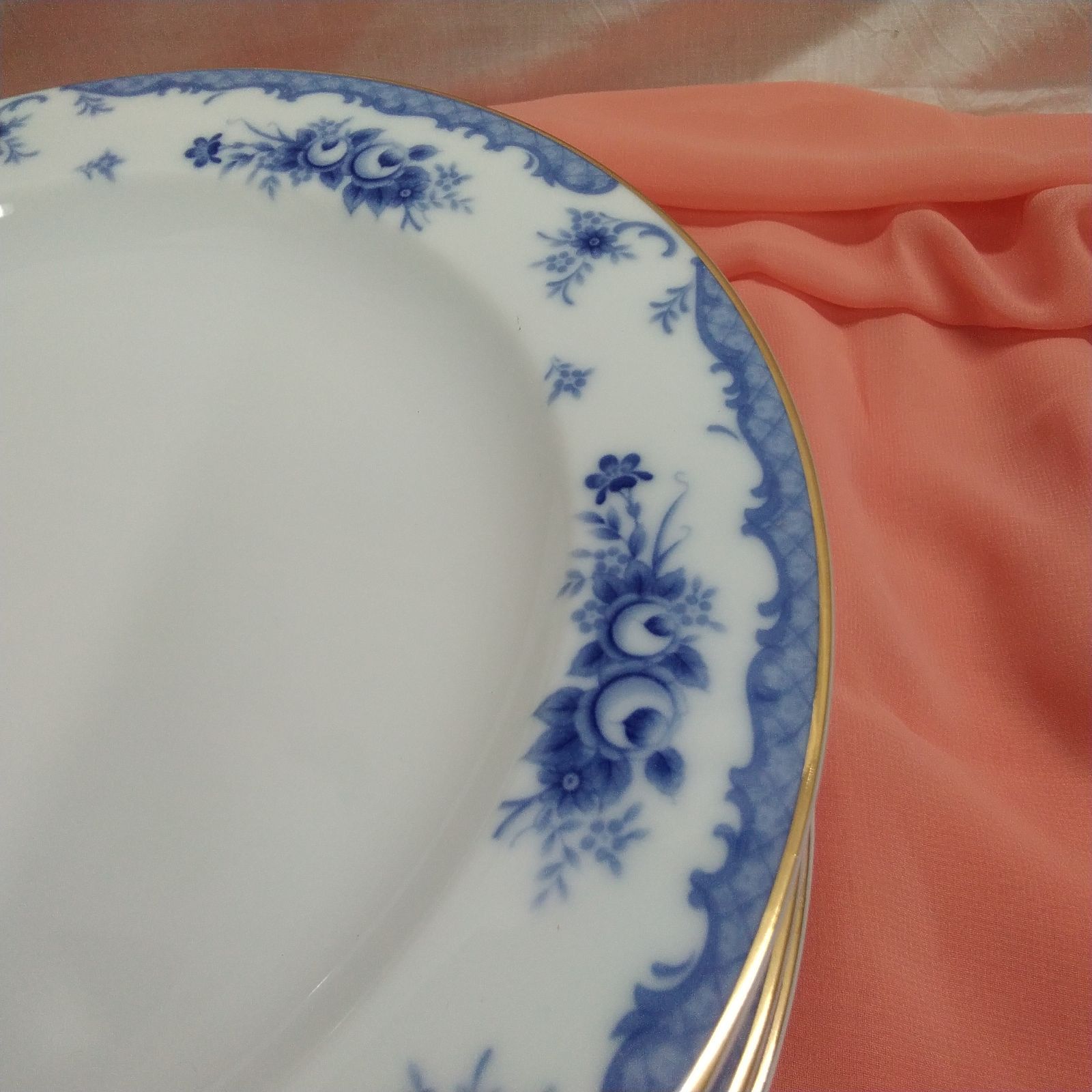 昭和レトロ 洋食器 YAMATO 陶磁器 陶器製ミート皿 平皿 約23cm 6枚