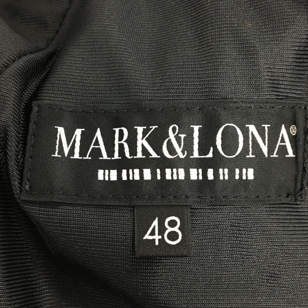 超美品】マークアンドロナ コーデュロイパンツ 黒 ポケット合成皮革 ML