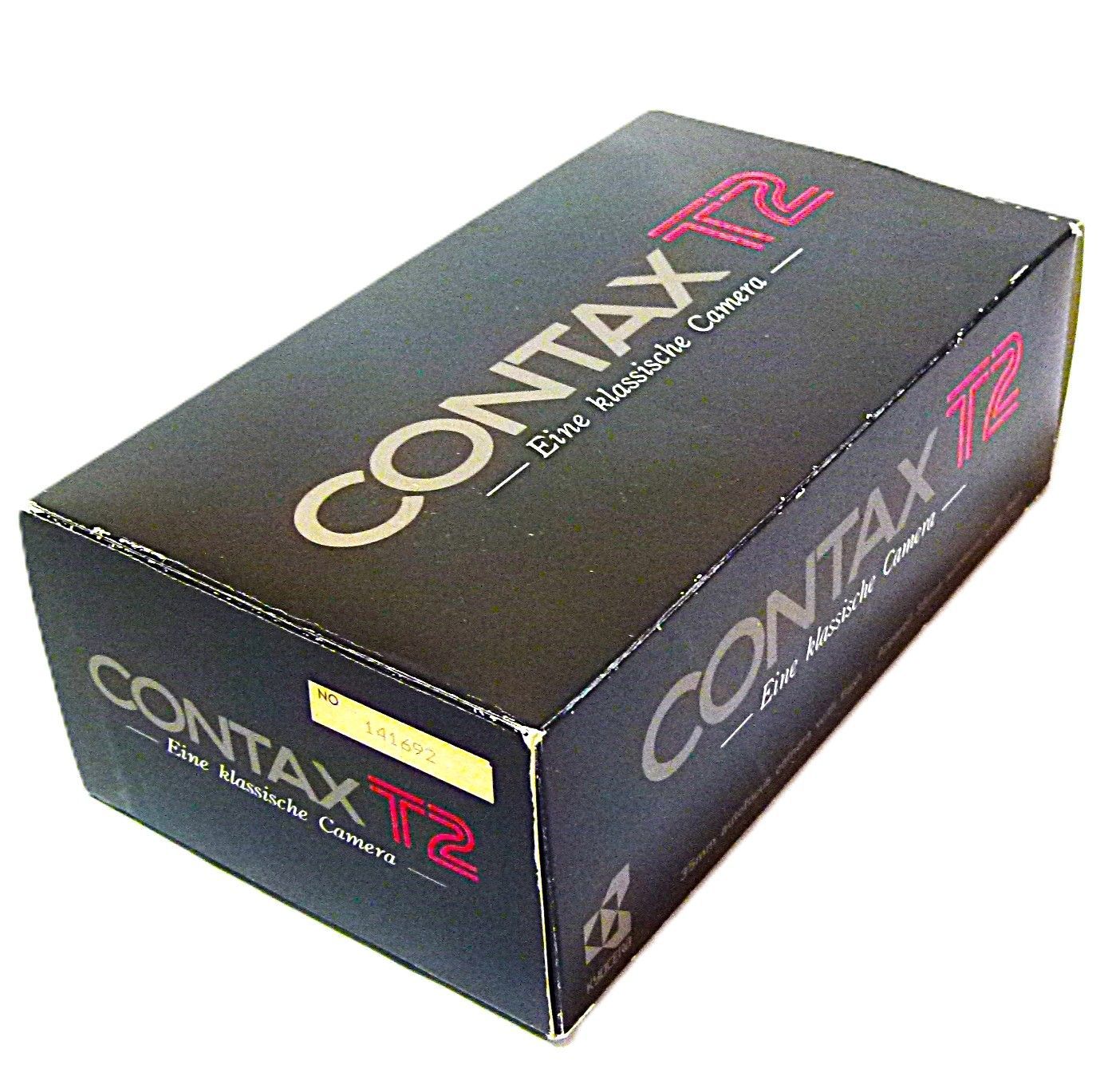 SJt】CONTAX T2 Camera コンタックス カメラの箱のみ(本体なし)と裏蓋