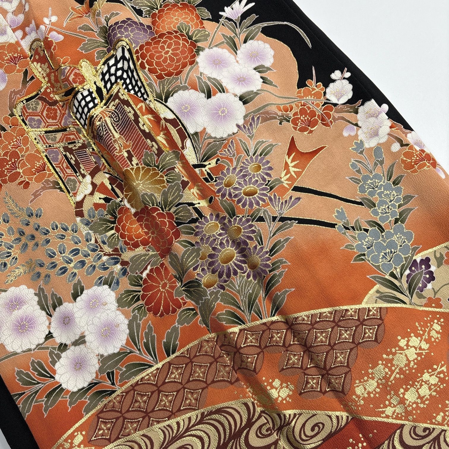 黒留袖 4枚 正絹 着物まとめ売り 同梱購入歓迎 リメイク用 着付け練習