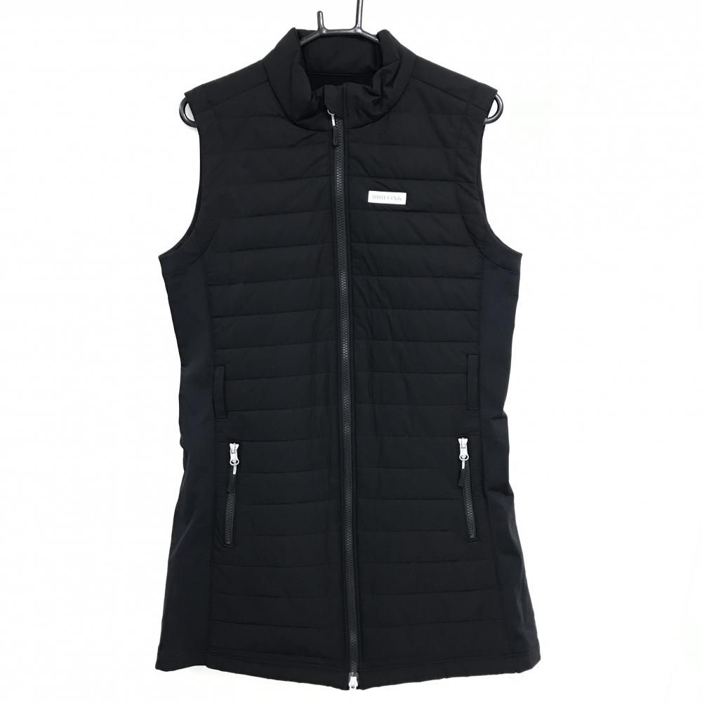 超美品】ブリーフィング 中綿ノースリーブワンピース 黒 サイド切替