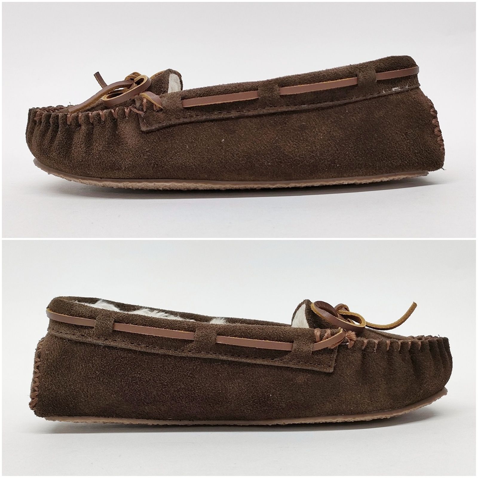 ミネトンカ 22cm ボア モカシン CALLY チョコレート 5M 4012 キャリー