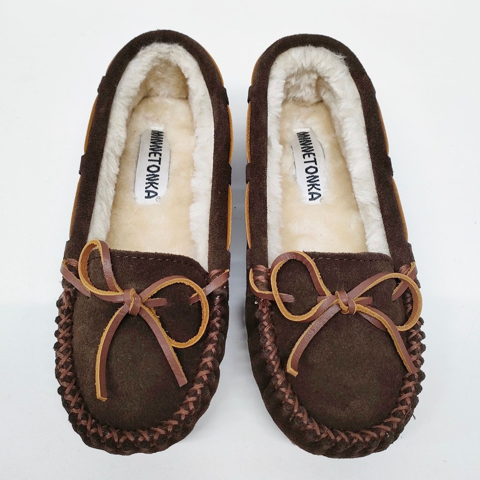 ミネトンカ 22cm ボア モカシン CALLY チョコレート 5M 4012 キャリー