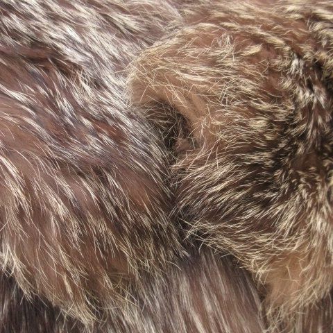 Alaska Furs ファーコート ミドル丈 フォックスファー 毛皮 ミックス