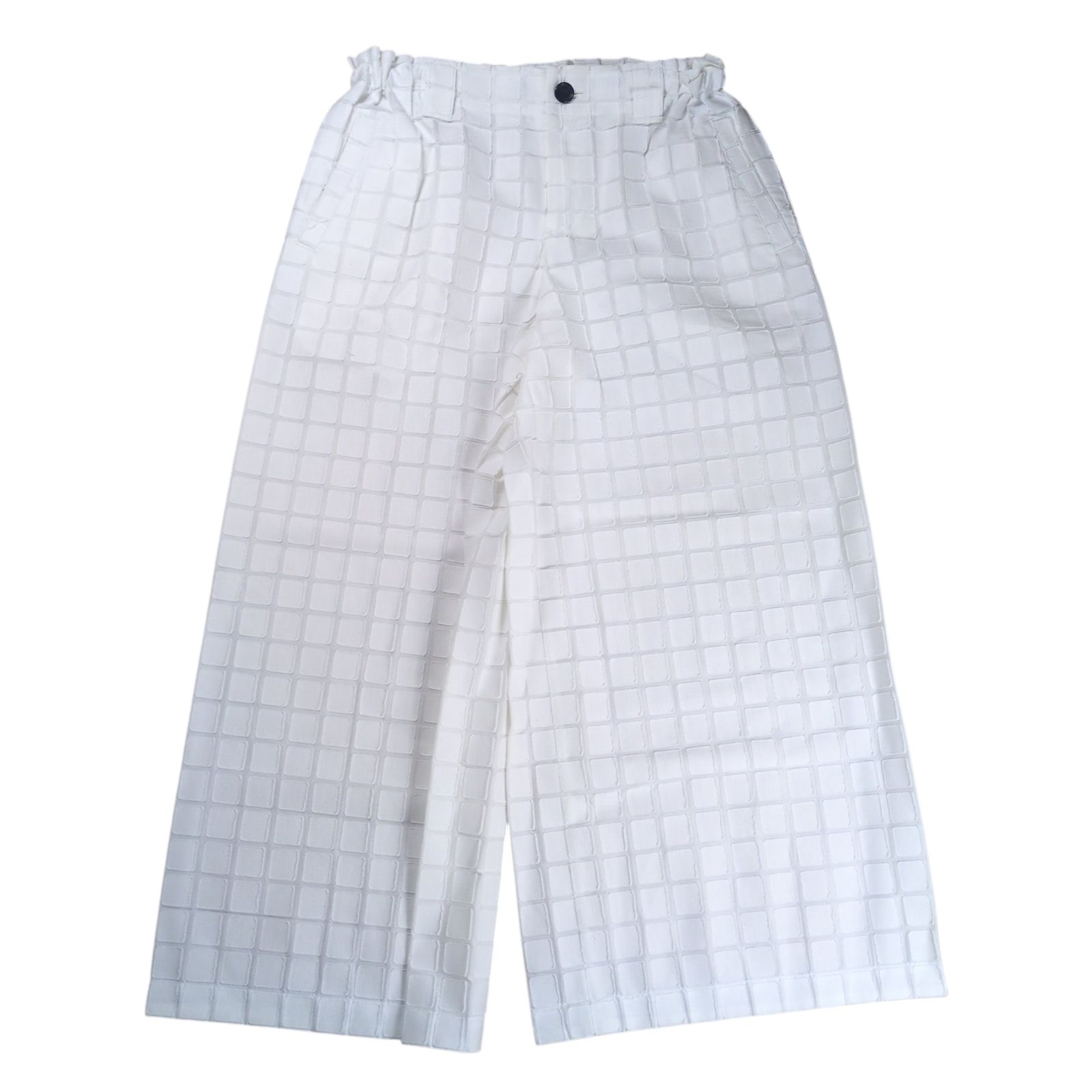 ISSEY MIYAKE Square Tile Pattern Wide Pants