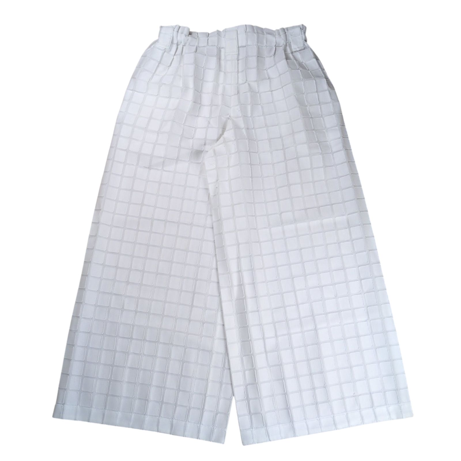 ISSEY MIYAKE Square Tile Pattern Wide Pants