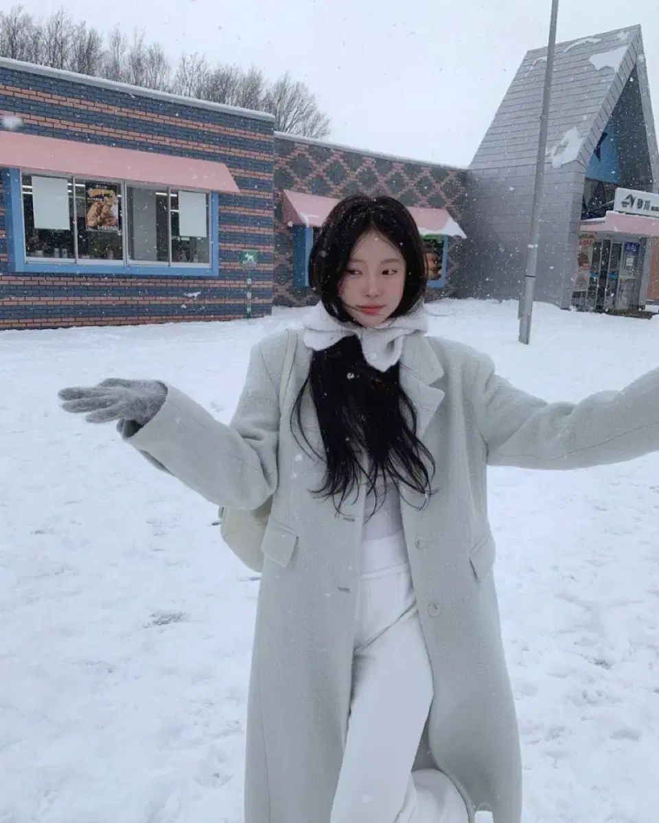 リー​​ズ リズ ROA ロア ブークレ ロング コート ミント