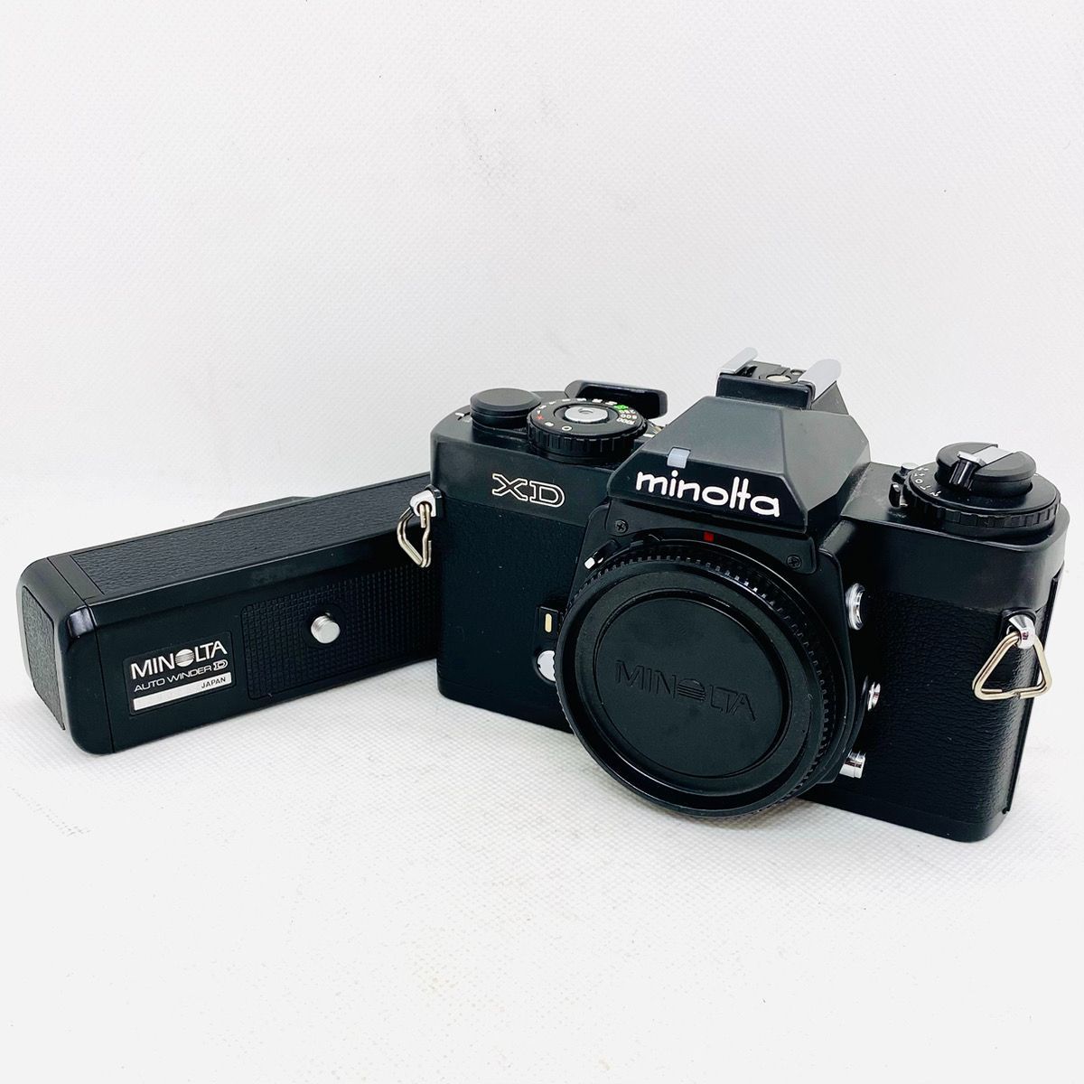 MINOLTA ミノルタ XD(ブラックボディ）+ AUTO WINDER D フィルムカメラ