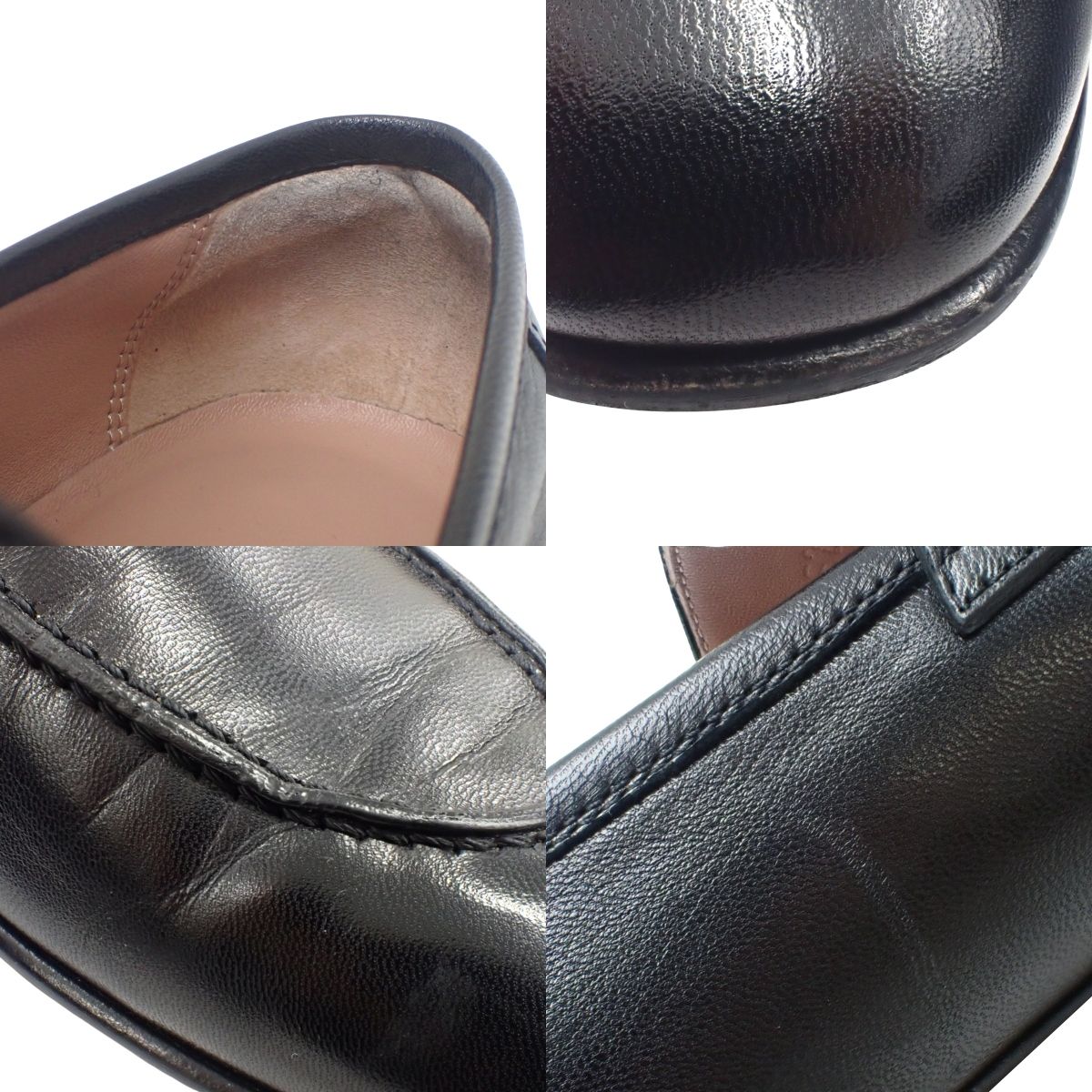 HERMES(エルメス) モカシン パリ ローファー ブラック黒 レザー