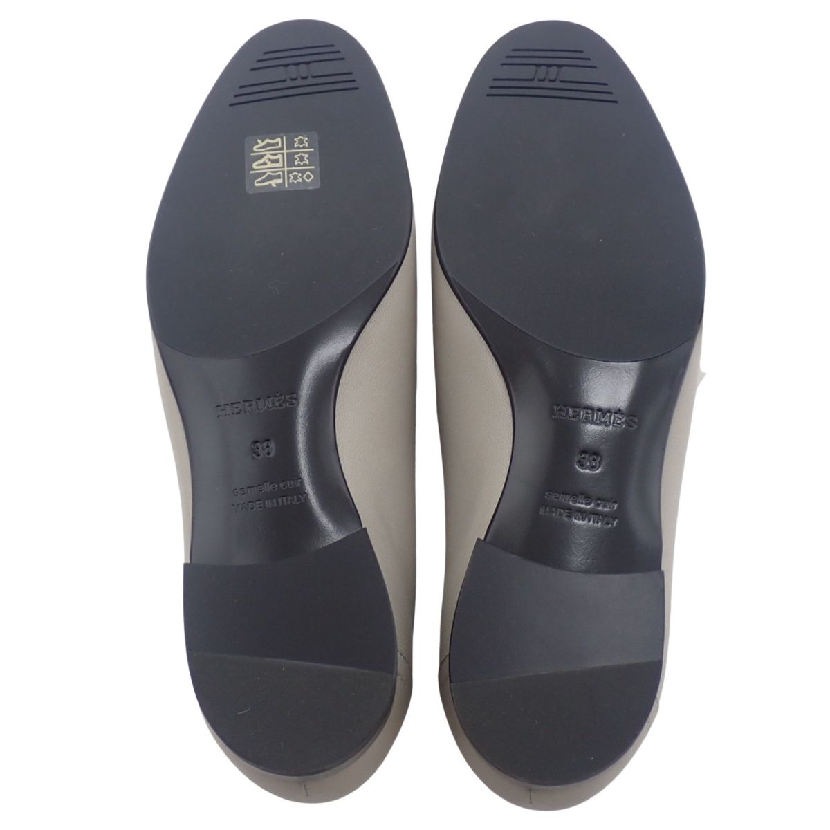 HERMES(エルメス) モカシン ロワイヤル ローファー グレー ライト