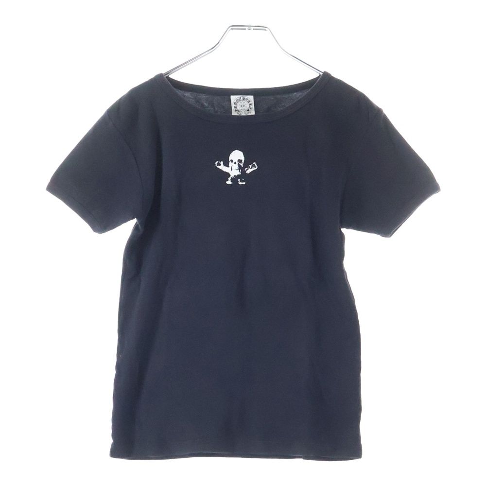 CHROME HEARTS クロムハーツ FOTI フォティ バック CHプラス プリント クルーネック 半袖Tシャツ カットソー ブラック レディース