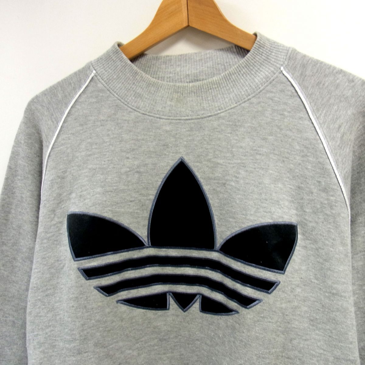 80～90s 銀タグ ヴィンテージ adidas アディダス ビッグトレフォイル