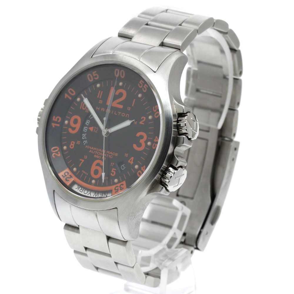 ハミルトン HAMILTON H776650 カーキ エアレース GMT 自動巻き メンズ