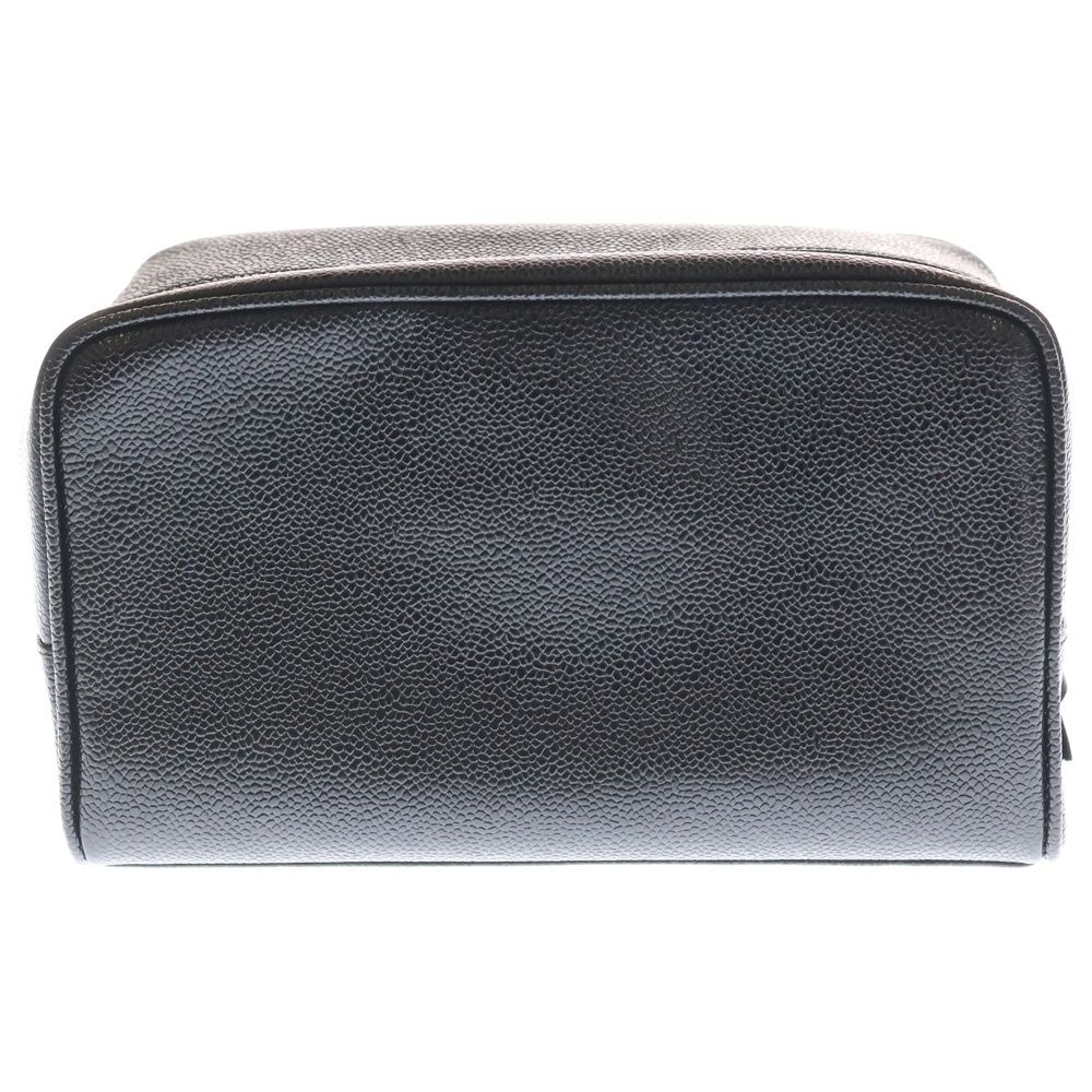 CHANEL シャネル ココマーク クラッチバッグ セカンドバッグ ポーチ ケース ブラック キャビアスキン ゴールド金具