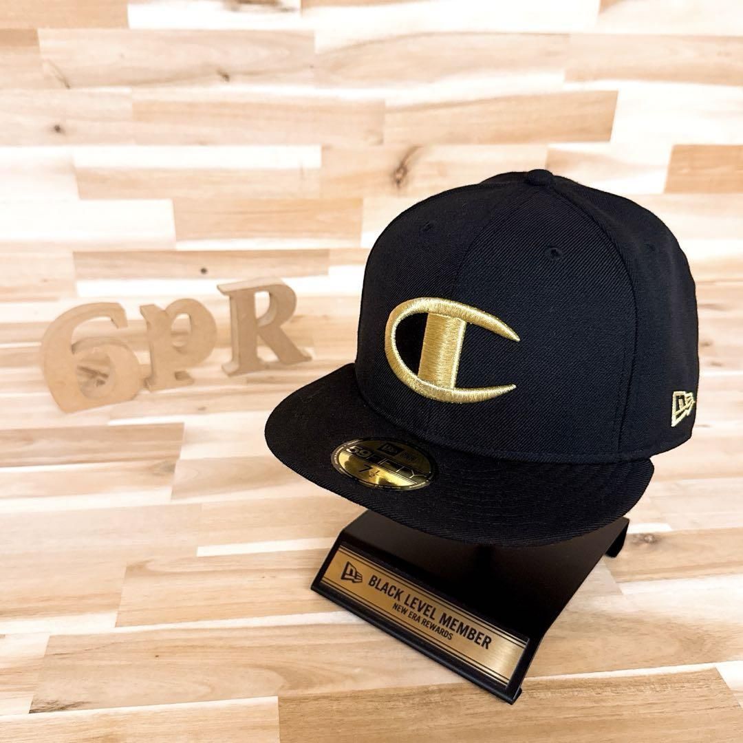 超激レア【ニューエラ×チャンピオン】限定コラボ ゴールド ロゴ