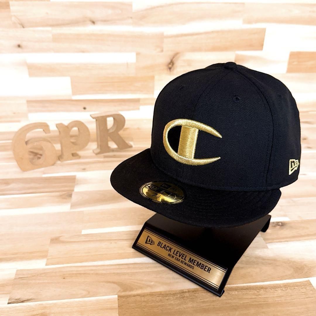 超激レア【ニューエラ×チャンピオン】限定コラボ ゴールド ロゴ