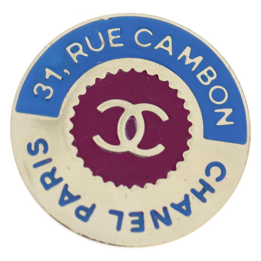 CHANEL シャネル 31 RUE CAMBON B 17 ブローチ GP シルバー