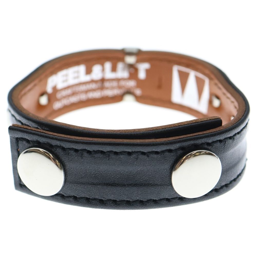 PEEL LIFT ピールアンドリフト LEATHER BRACELET スタッズレザーブレスレット ブラック