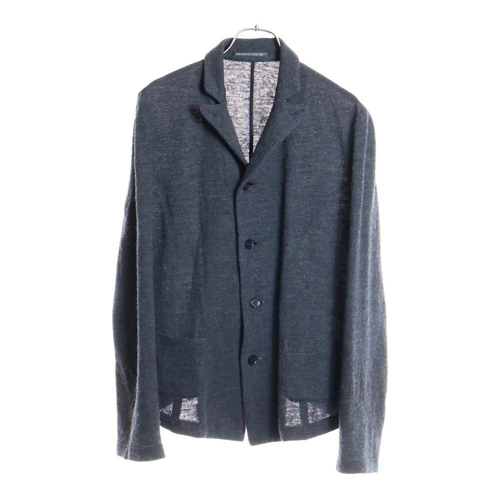 Yohji Yamamoto NOIR ヨウジヤマモトプリュスノアール 11 AW 4 B ダブルポケット レーヨン ニット ジャケット レディース グレー NP-J 11-113