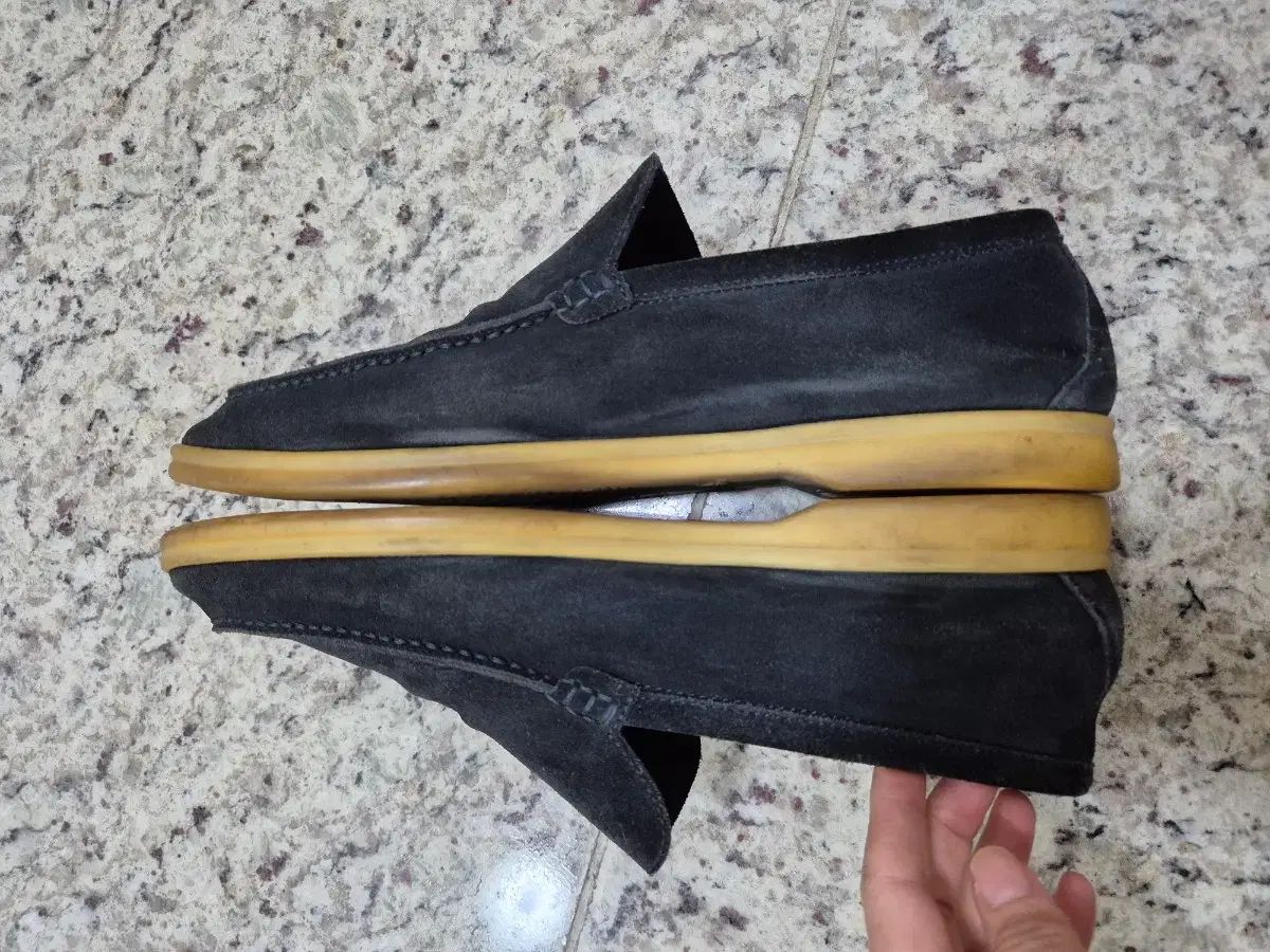  ロロ ピアーナ サマーウォーク ネイビー ローファー ブーツ 革靴