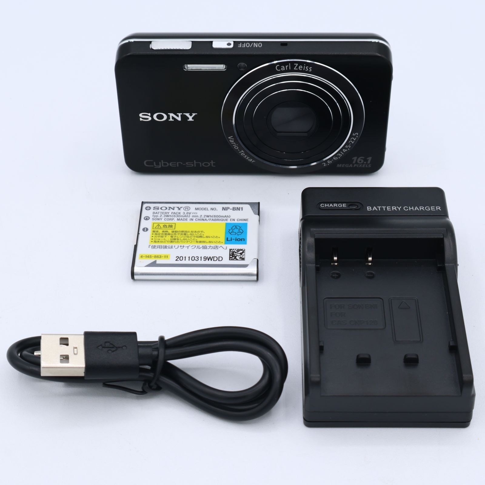 SONY ソニー Cyber Shot サイバーショット W 630 1610万CCD 光学x 5 ブラック DSC B ＃251202_6011439
