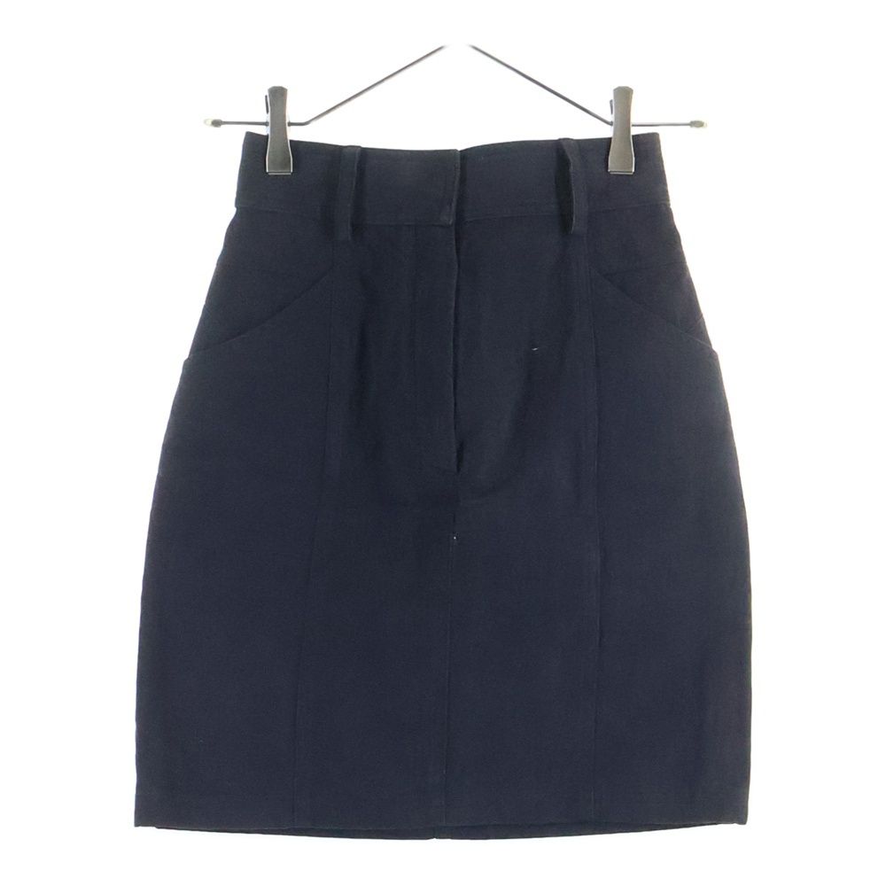 SAINT LAURENT PARIS サンローランパリ ベルトループ付コットンデニムタイトスカート ブラック 489412 Y 094 R