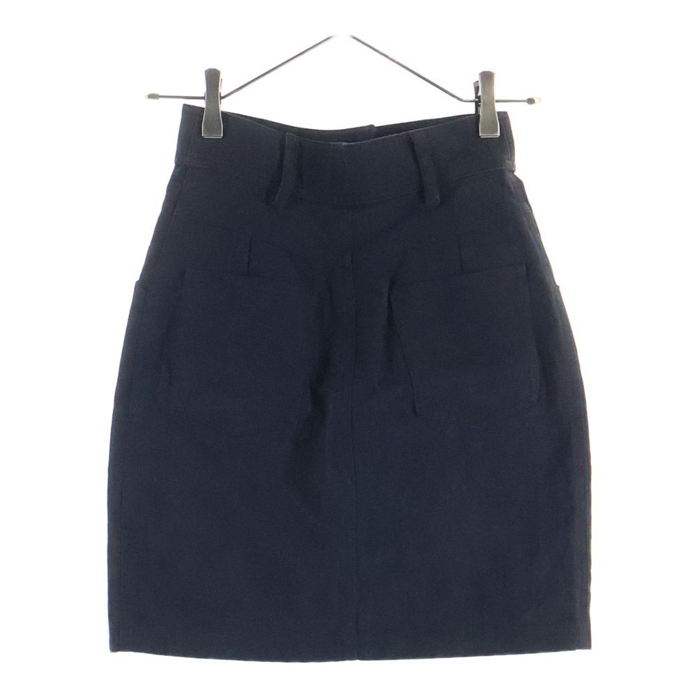 SAINT LAURENT PARIS サンローランパリ ベルトループ付コットンデニムタイトスカート ブラック 489412 Y 094 R