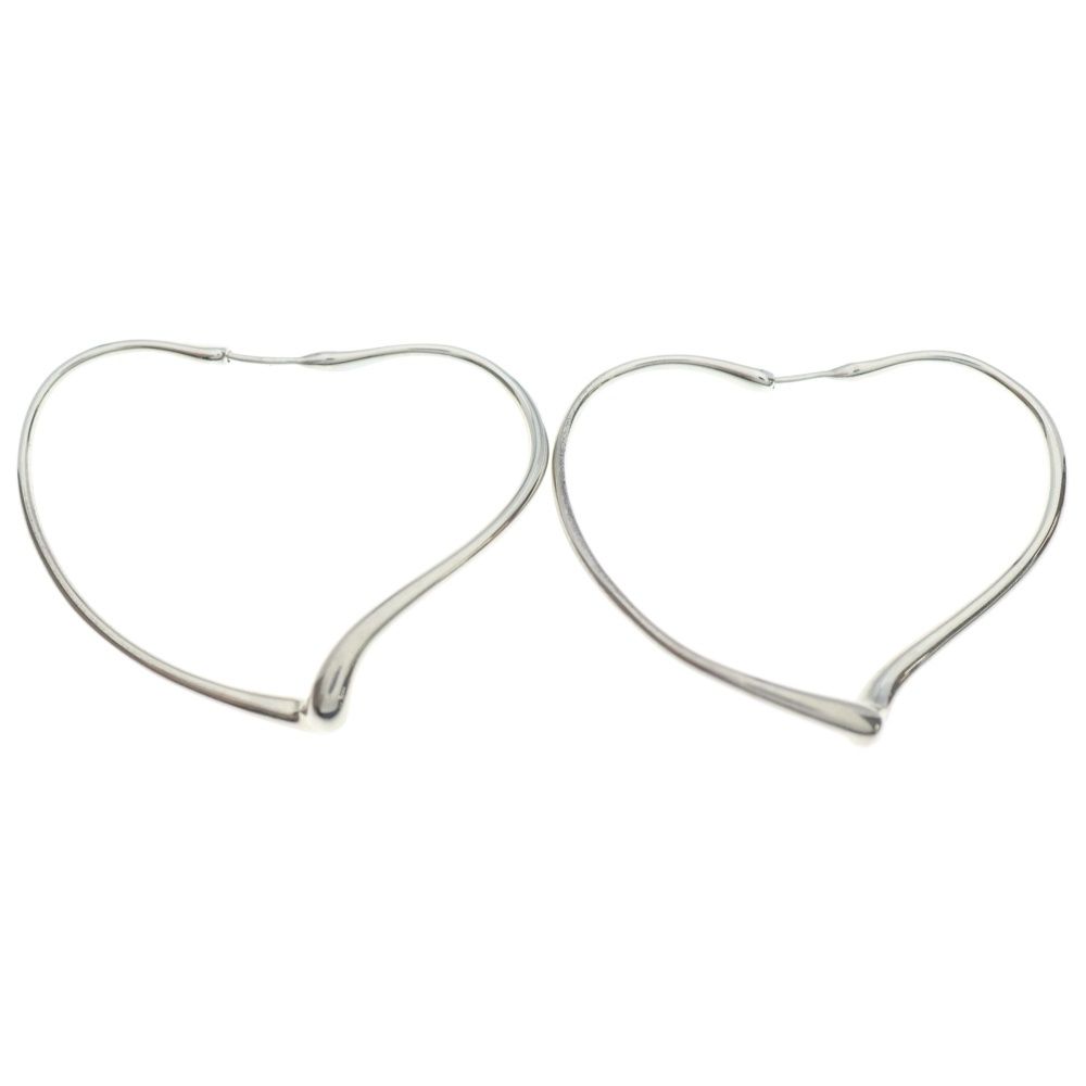 TIFFANY - Co. ティファニー オープンハート フープ ミディアム ピアス AG 925シルバー