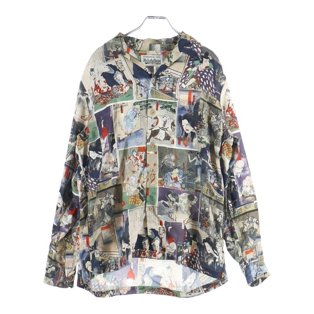 す。様　S(フル) WACKO MARIA (ワコマリア) 18AW 無惨絵 HAWAIIAN SHIRTS L/S プリント