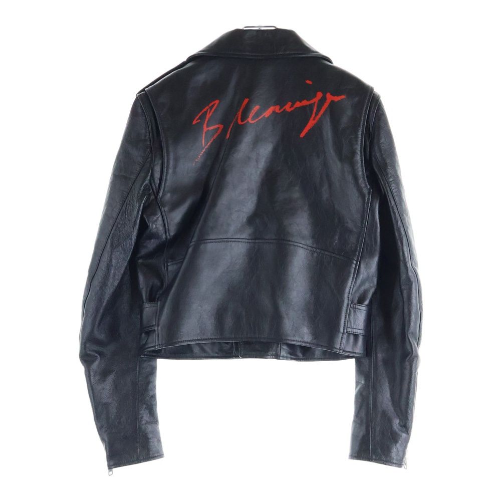 BALENCIAGA (バレンシアガ) 20AW ペイント加工 バックロゴレザーダブル