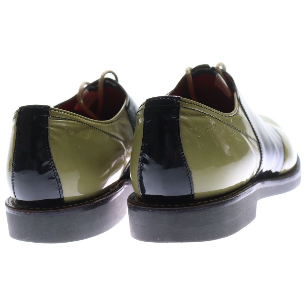 REGAL (リーガル) パテントレザー サドルシューズ 902S CDP03 ブラック/カーキ