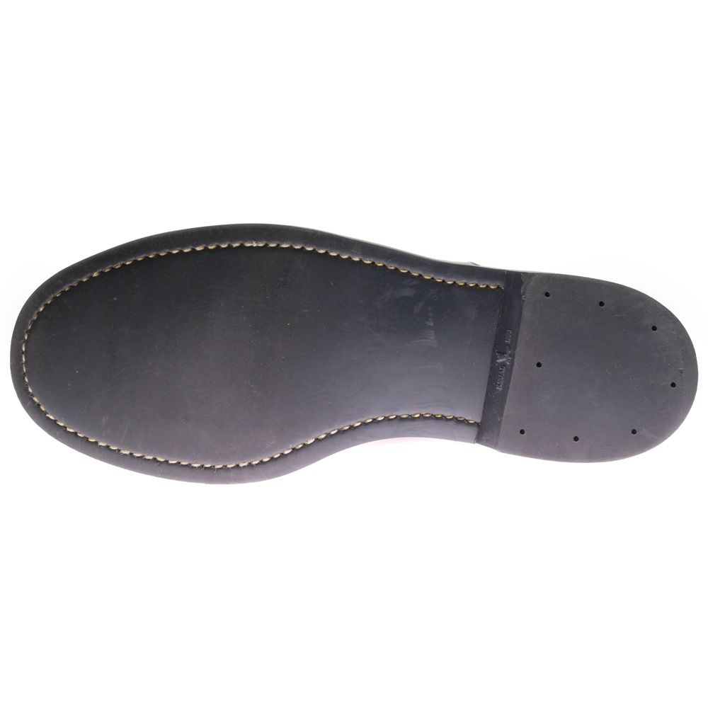 REGAL (リーガル) パテントレザー サドルシューズ 902S CDP03 ブラック/カーキ